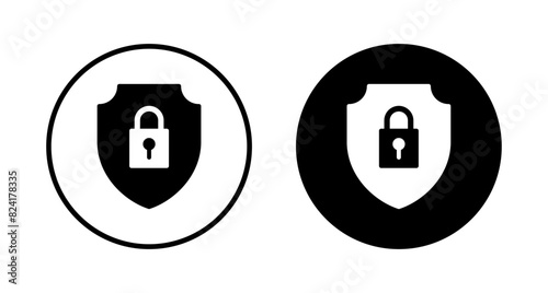 Security icon vector isolated on white background. protection icon. privacy. vpn