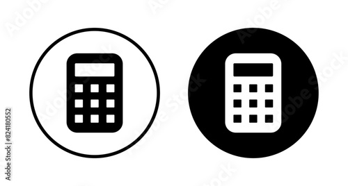 Calculator icon vector isolated on white background. Calculator vector icon. Accounting icon
