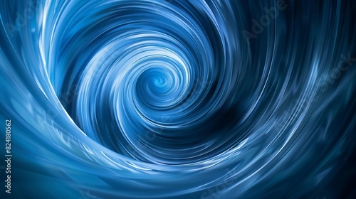 swirling blue vortex abstract design symbolizing innovation and transformation in the business world abstract background