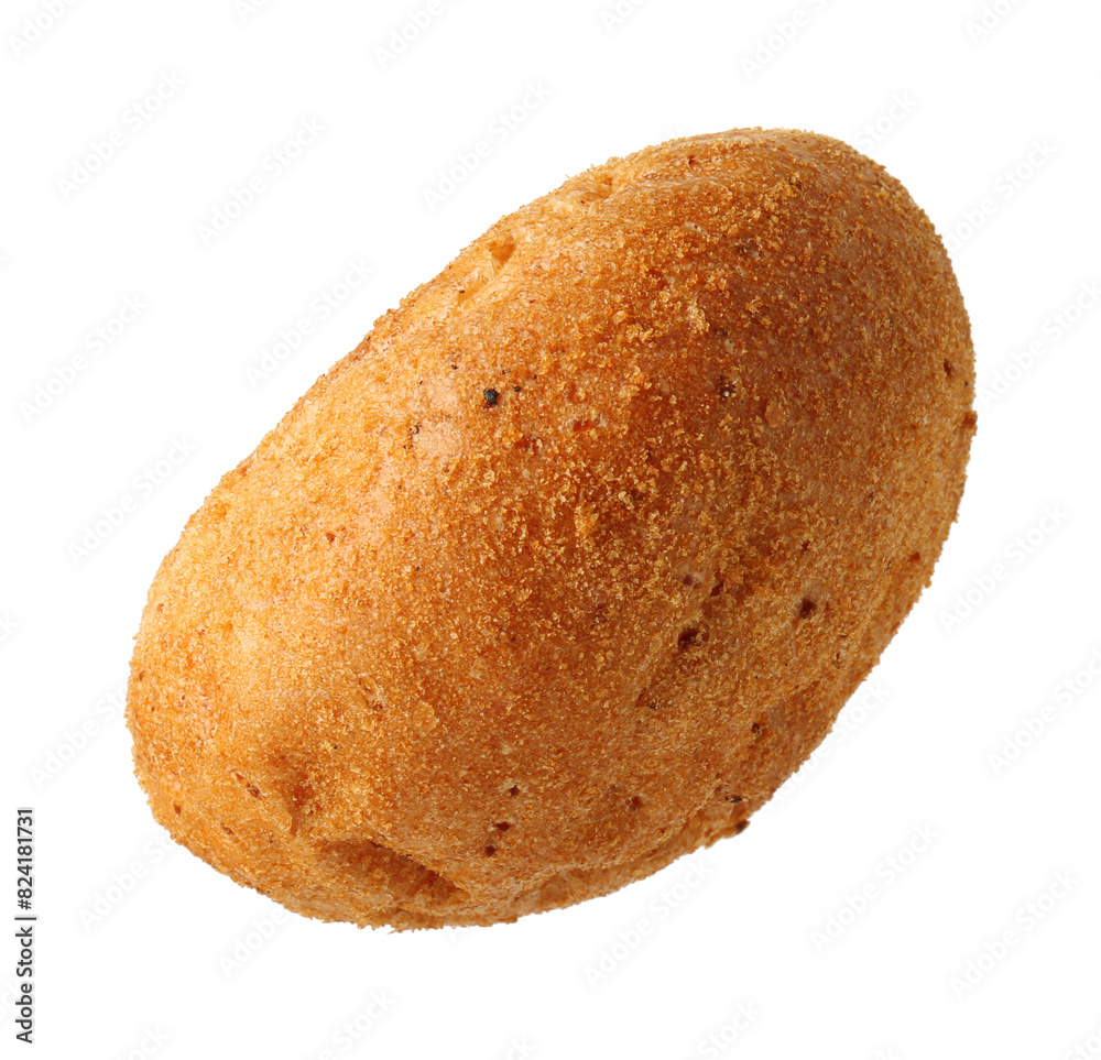 One fresh burger bun isolated on white One fresh burger bun isolated on white