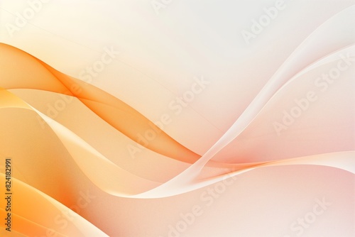 A white background with orange waves