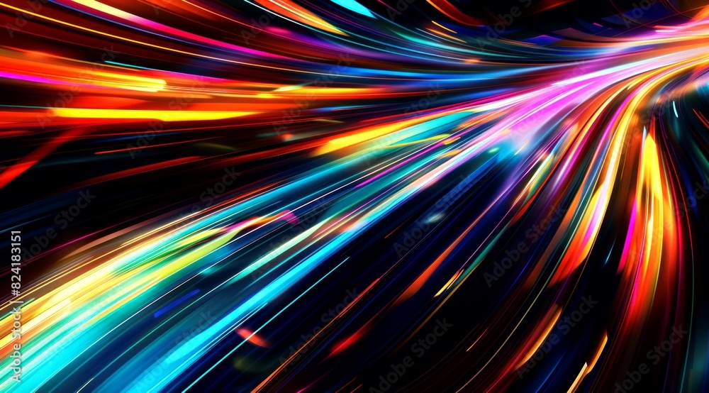 illustration abstract shine, speed, wavy colorful illustration abstract shine, speed, wavy colorful