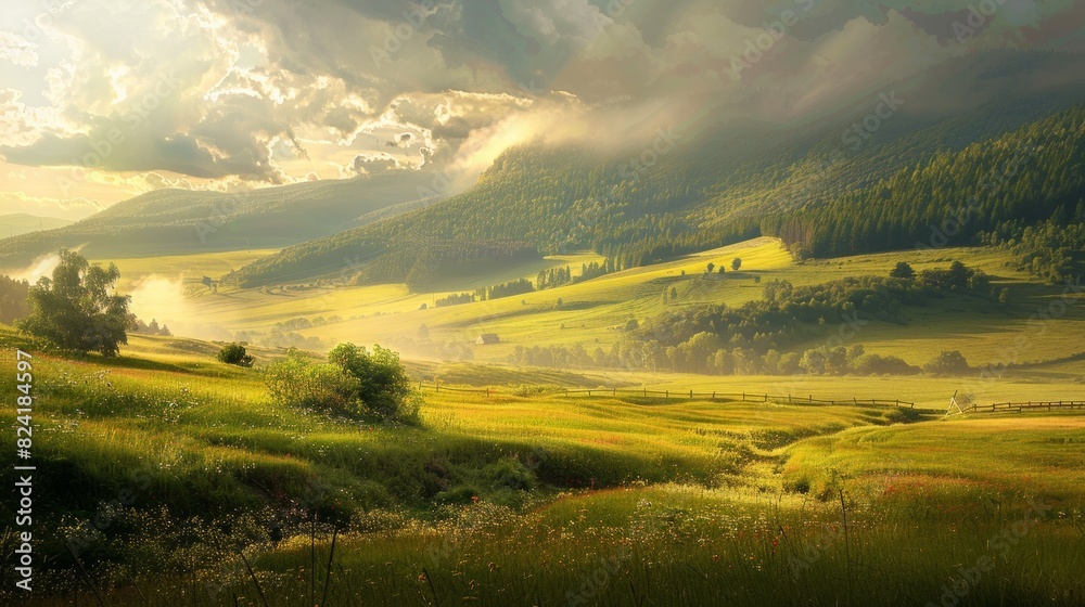 Obraz premium wonderful landscape generative ai