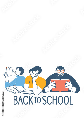 Back to school poster. Vector Design