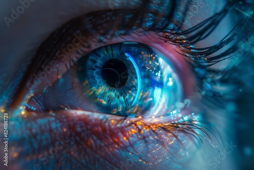 Realistic hologram of human eye