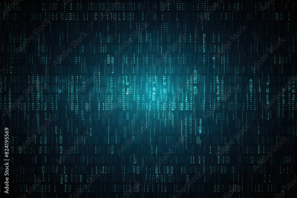 Matrix Background with copy space. Digital background. A stream of binary matrix code on the screen. numbers of the computer matrix. Digital binary code matrix background.