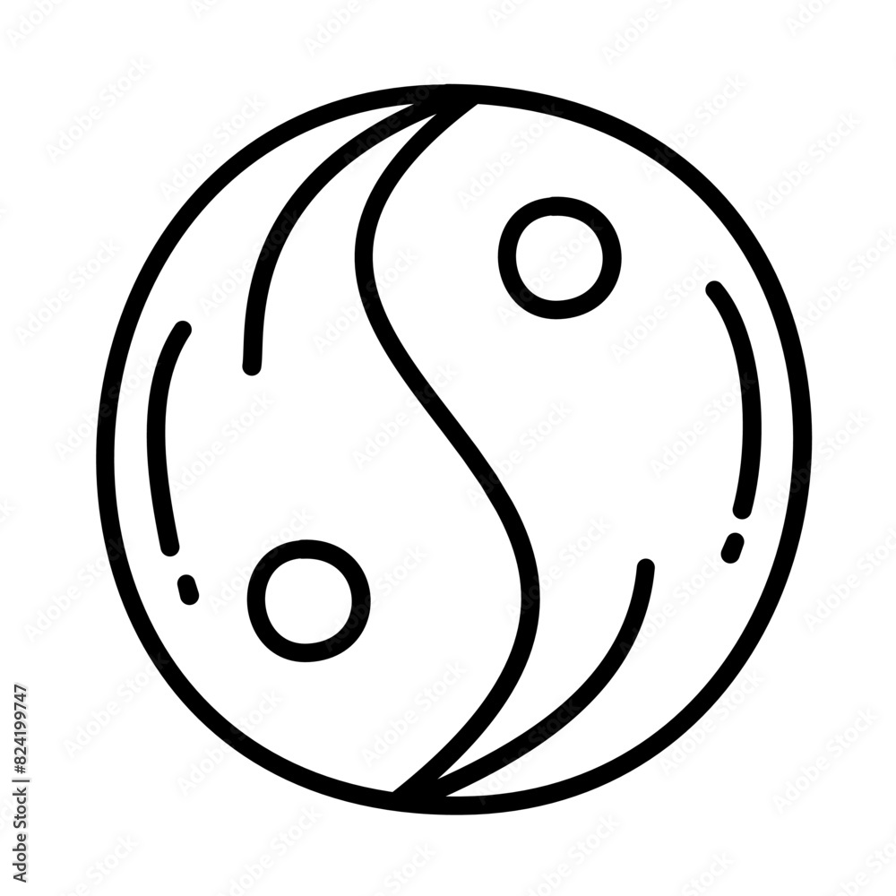yin and yang of healthy lifestyle and relaxation doodle icons yin and yang of healthy lifestyle and relaxation doodle icons