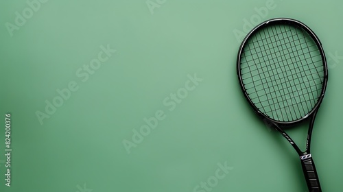 A tennis racket is an essential piece of equipment for the game of tennis. It is used to strike the ball and propel it over the net. © Galib