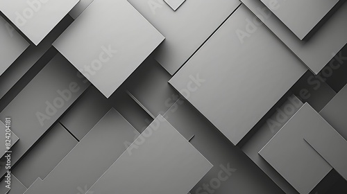 A minimalist monochromatic abstract background showcasing geometric shapes and patterns in a spectrum of gray tones, offering a timeless and modern aesthetic.