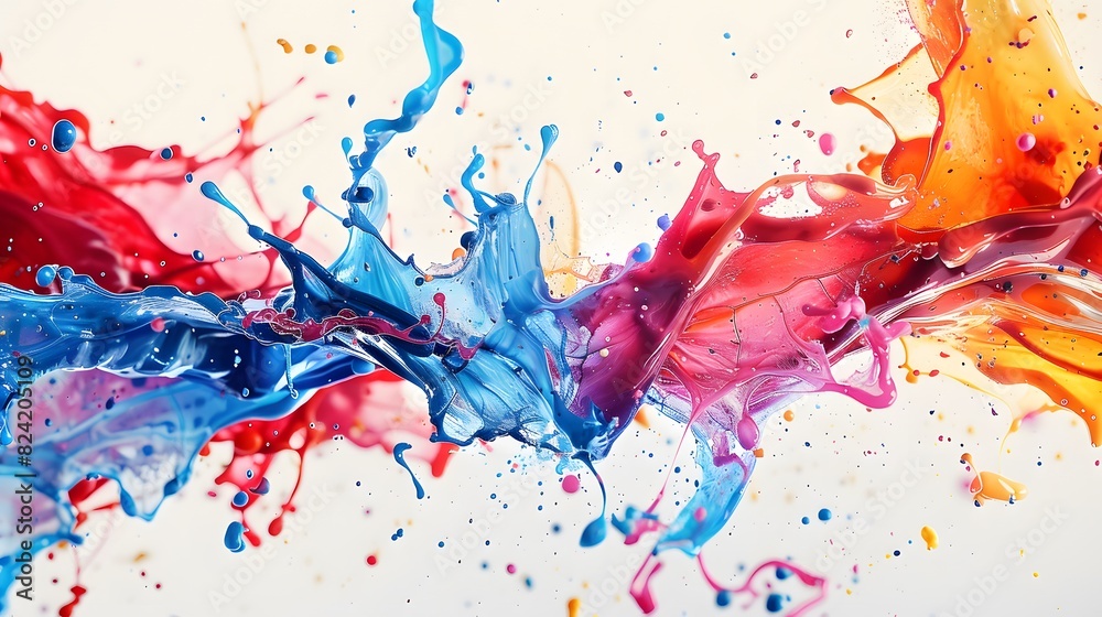 paint splashing in vibrant colors and liquid motion paint splashing in vibrant colors and liquid motion