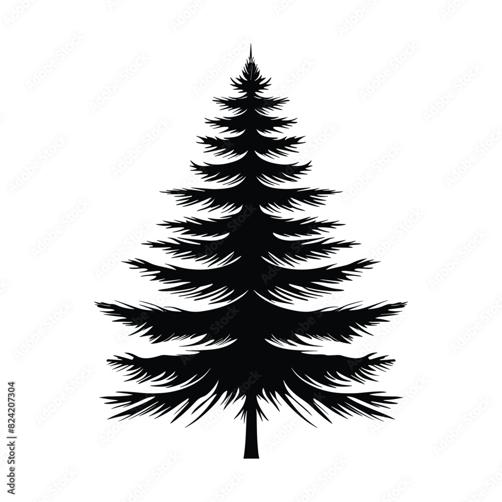 Obraz premium christmas tree vector