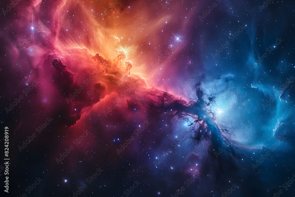 Big Bang colorful space galaxy fog cloud nebula. Universe science astronomy and stary night cosmos mockup background. Supernova concept wallpaper. Big Bang colorful space galaxy fog cloud nebula. Universe science astronomy and stary night cosmos mockup background. Supernova concept wallpaper.