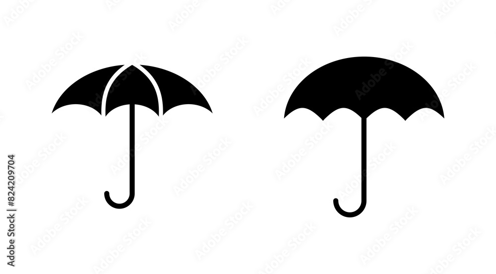 Umbrella icon set. umbrella sign icon Umbrella icon set. umbrella sign icon