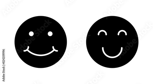 smile icon set. smile emoticon icon. feedback