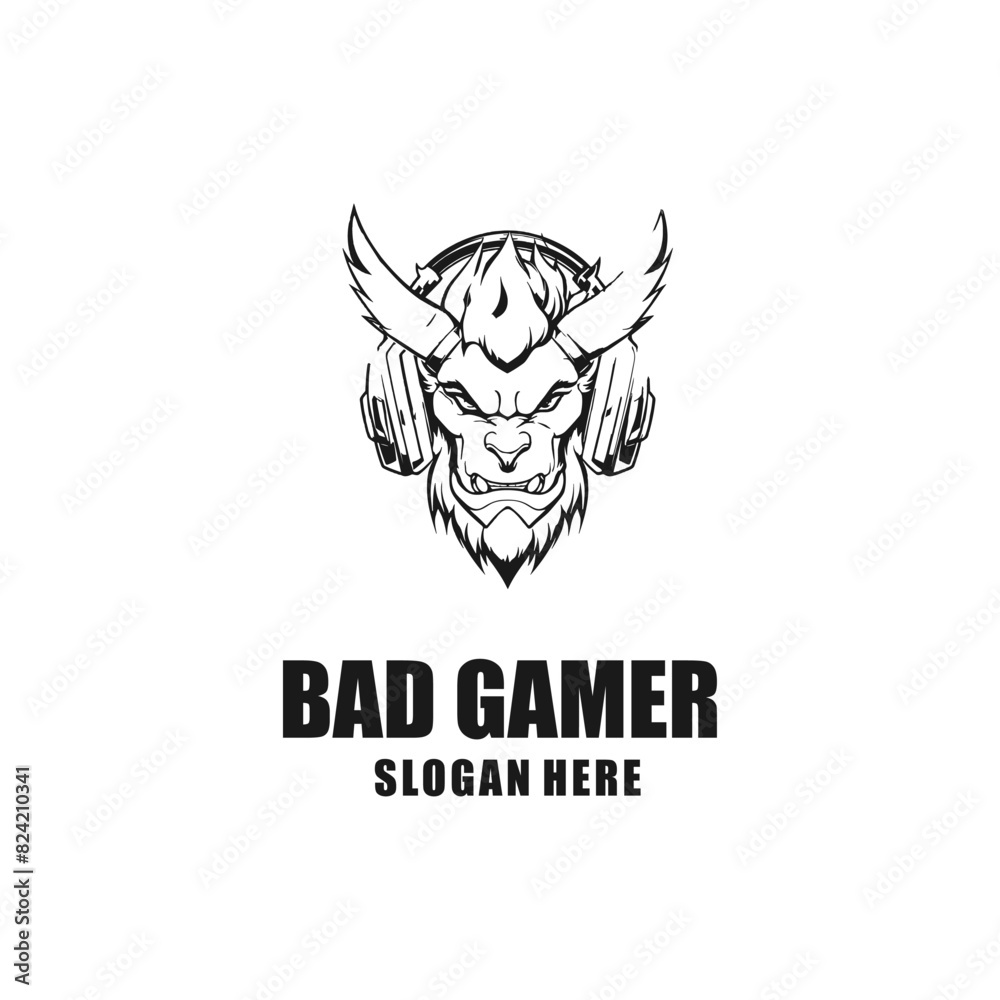 Devil game logo vector illustration Devil game logo vector illustration