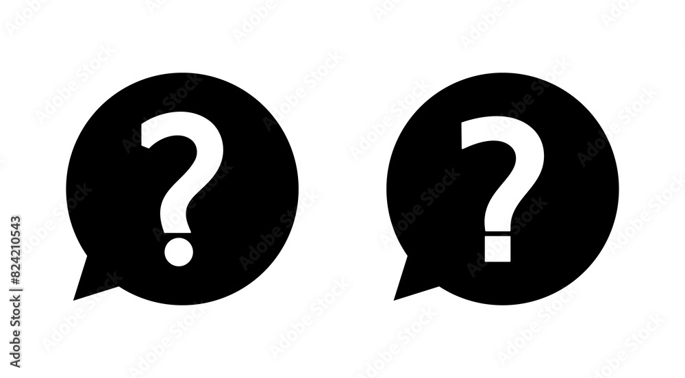 Question icon set. question mark icon vector. Question icon set. question mark icon vector.