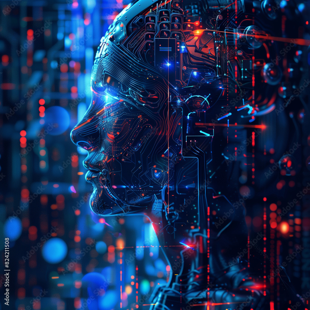 Artificial intelligence technology background