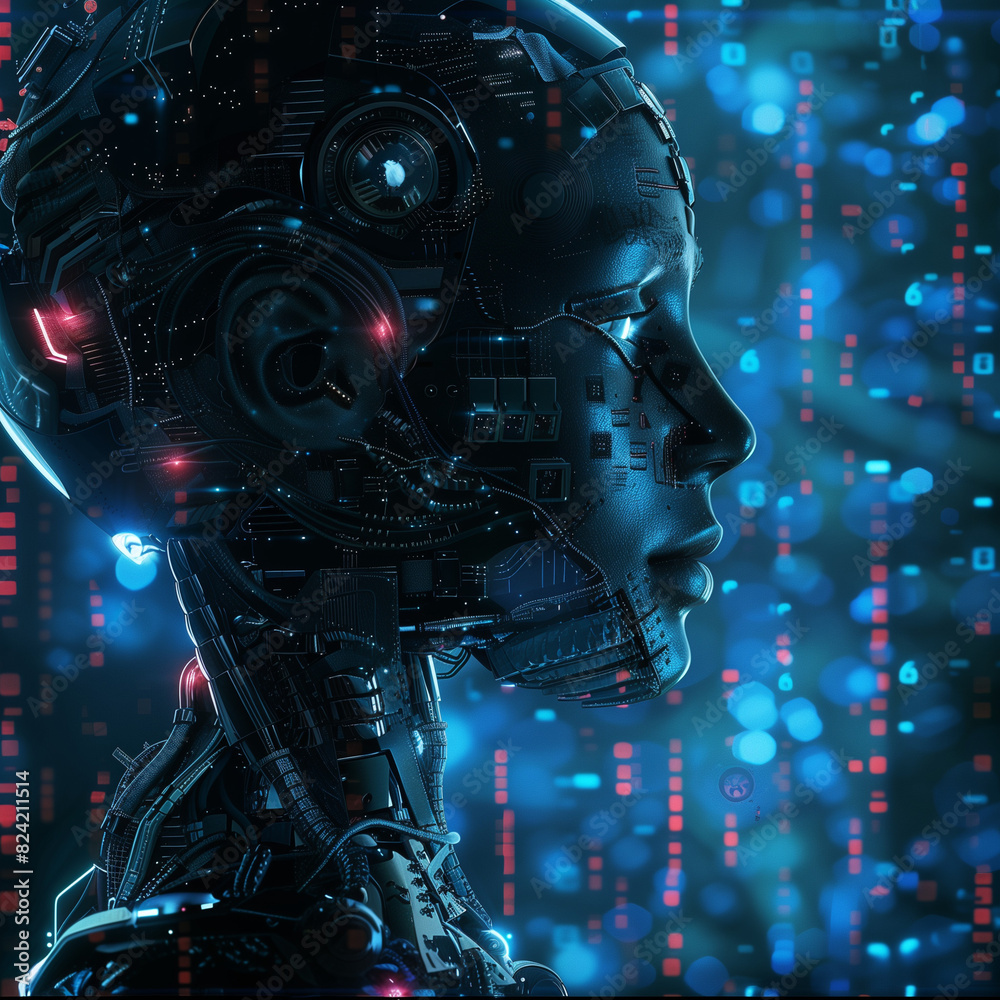 Artificial intelligence technology background Artificial intelligence technology background