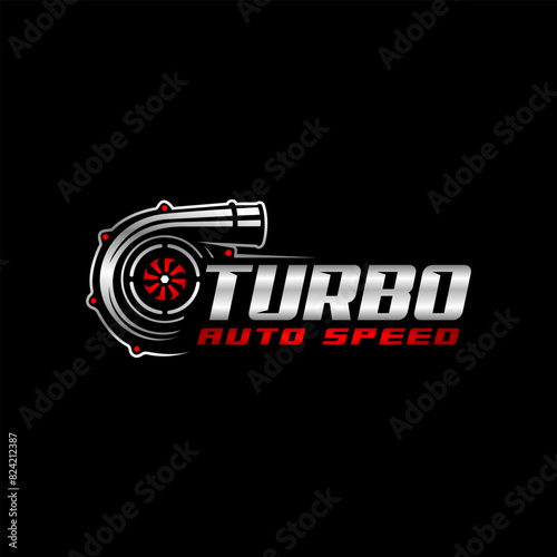 turbo automotive logo template illustration