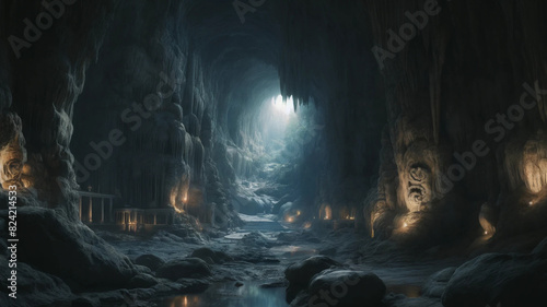 Ancient Mystical Cave: Hidden Secrets and Enchanted Pathways photo