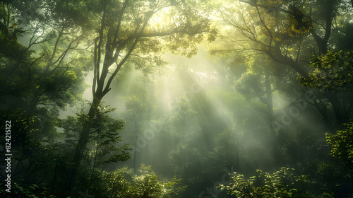 Mystical Morning in the Woods: A Serene Escape into Nature’s Embrace