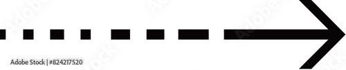Dotted line black arrow