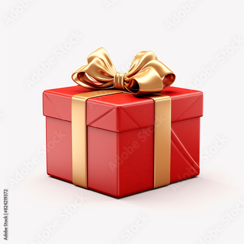 Gift box With ribbon isolated on a background © Nafesa