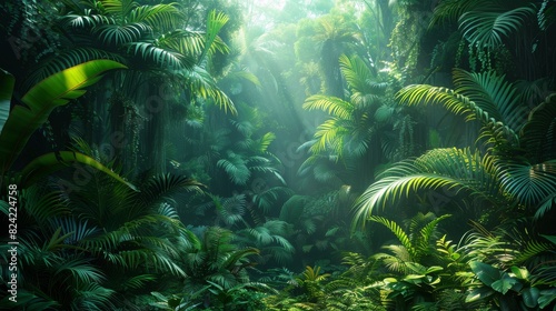 Background Tropical. Amidst the verdant greenery  the rainforest offers a rich classroom experience  facilitating the study of the complex interplay between plants  animals  and their environment.