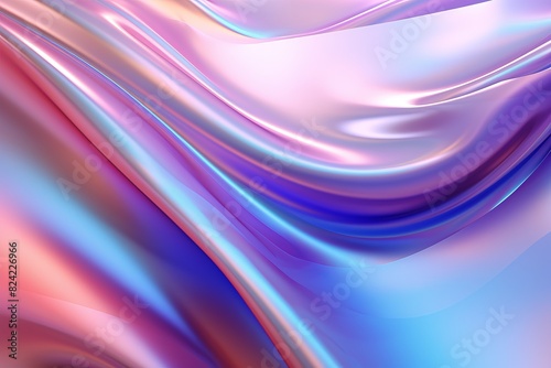 Wallpaper Mural A purple and blue wave of fabric Torontodigital.ca