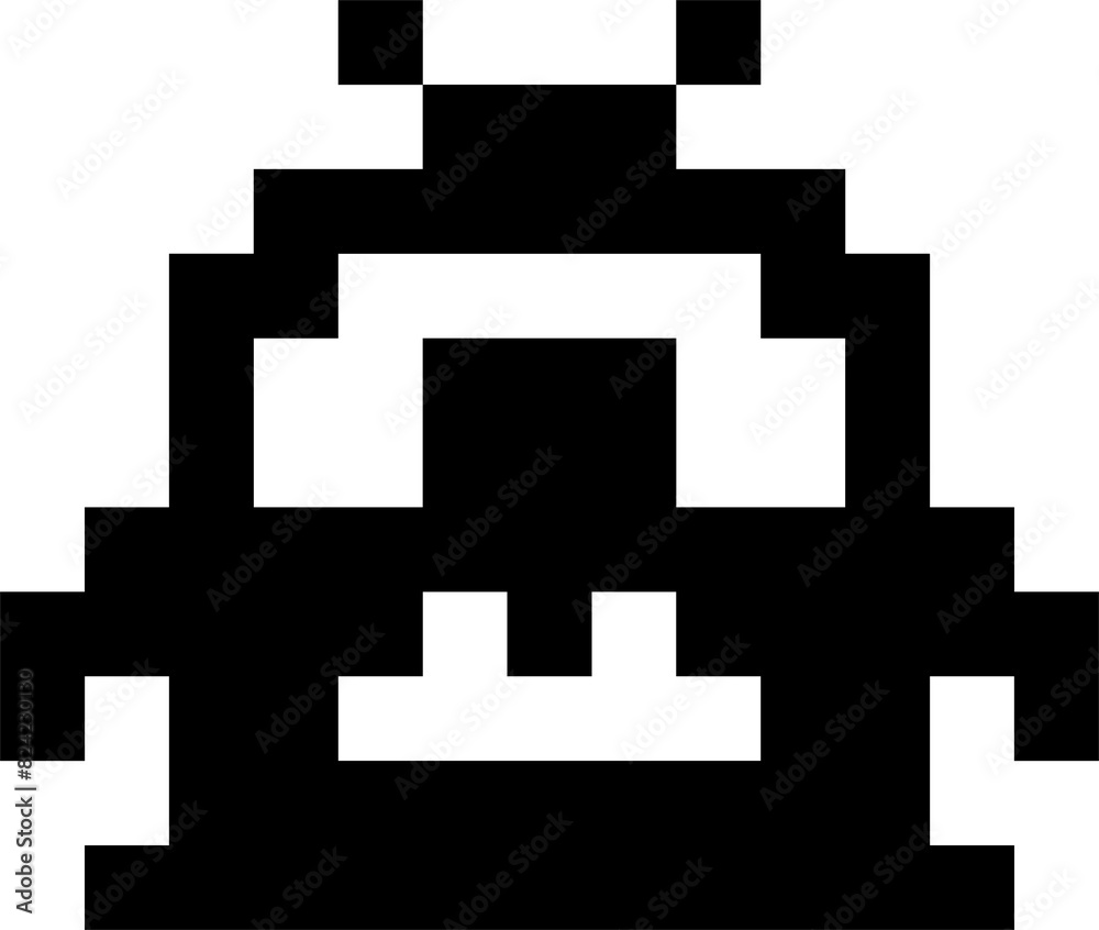 Pixel monster or alien character for 8bit game Pixel monster or alien character for 8bit game