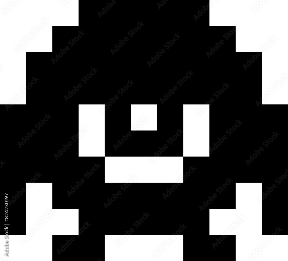 Space invader pixel monster character for game Space invader pixel monster character for game