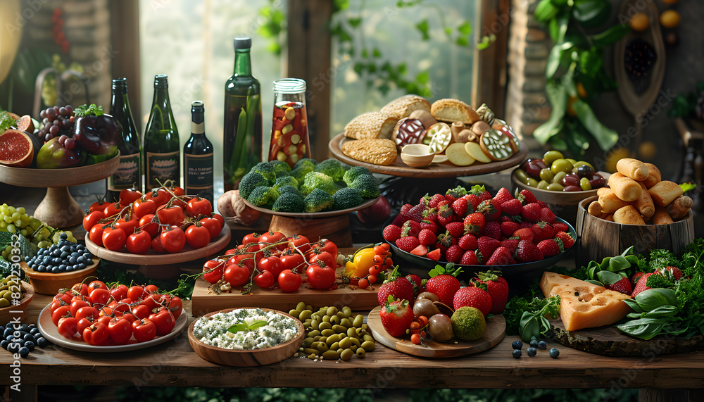 Obraz premium food background