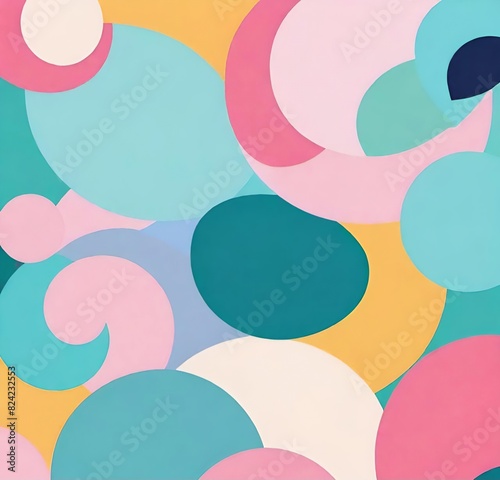 seamless pattern with circles  pattern  colorful  illustration  decoration  wallpaper  shape  round  element  bright  seamless  art  backdrop  paper  rainbow  bubble  template  business  holiday