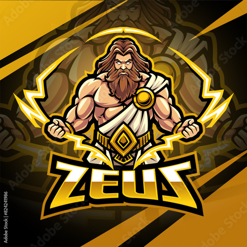 Zeus esport mascot logo design