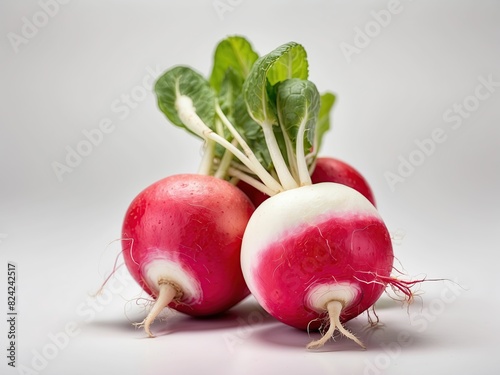 radish with white background