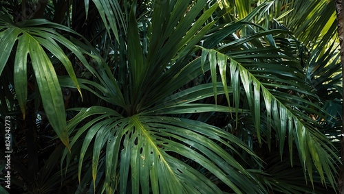 palm tree leaves 