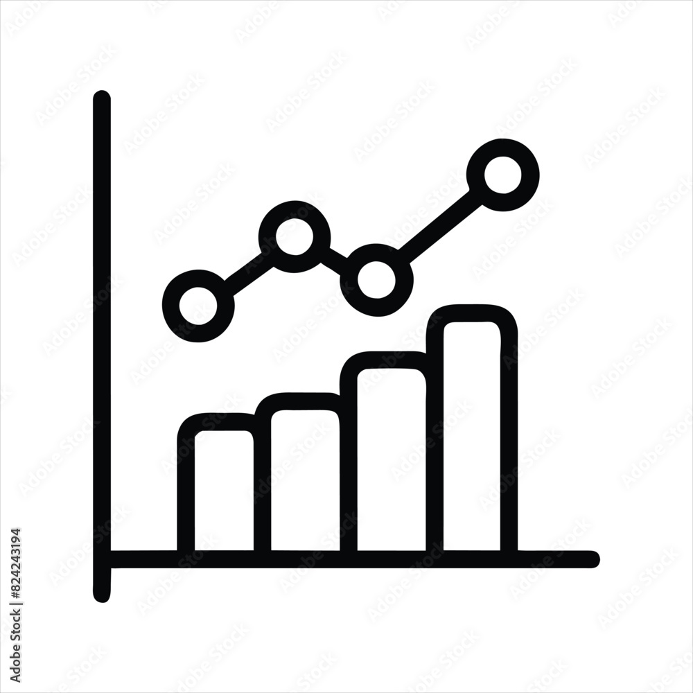 analysis flat icon, business graph with arrow. Solid icon, Editable stroke. Vector illustration. analysis flat icon, business graph with arrow. Solid icon, Editable stroke. Vector illustration.