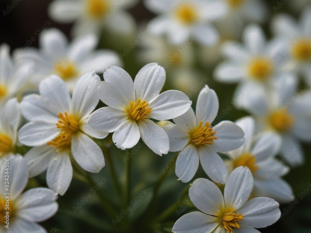 Closeup of white flowers Closeup of white flowers
