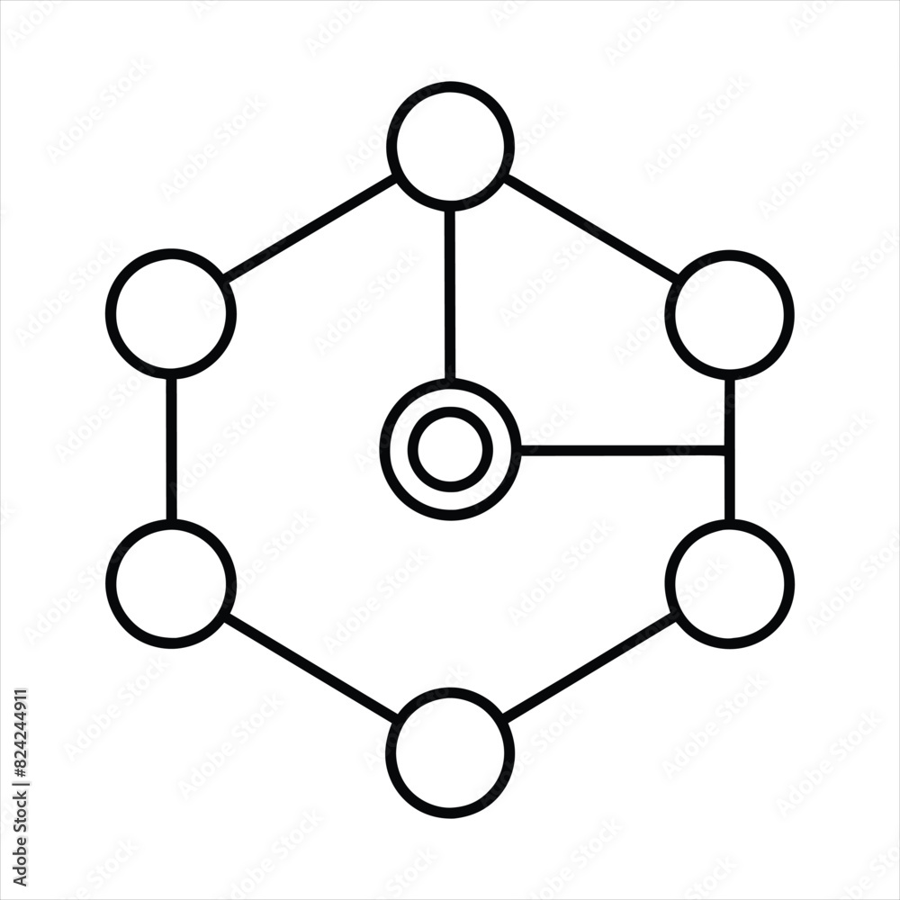 Network icon, molecule of communication. linear icon collection, Editable stroke. vector illustration. Network icon, molecule of communication. linear icon collection, Editable stroke. vector illustration.