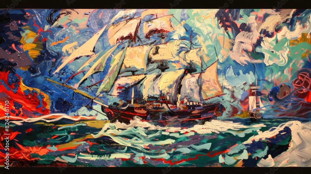 War of 1812, American economy, cybernetic brushwork, fauvism, High-def War of 1812, American economy, cybernetic brushwork, fauvism, High-def
