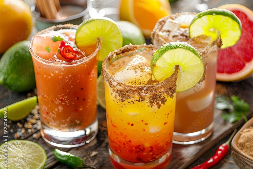Immersed in rich flavors, close-up of traditional Mexican drink delights. Immersed in rich flavors, close-up of traditional Mexican drink delights.
