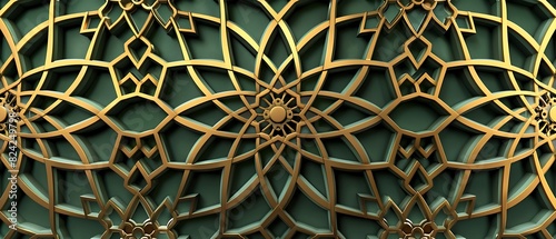 Elegant 3D Islamic Pattern Vector Art with Intricate Design Elements for Crafting and Design Projects