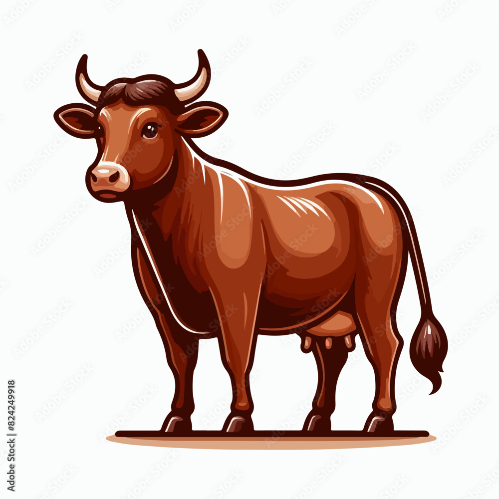 eid adha holy month islam Brahman cattle cartoon vector element eid adha holy month islam Brahman cattle cartoon vector element
