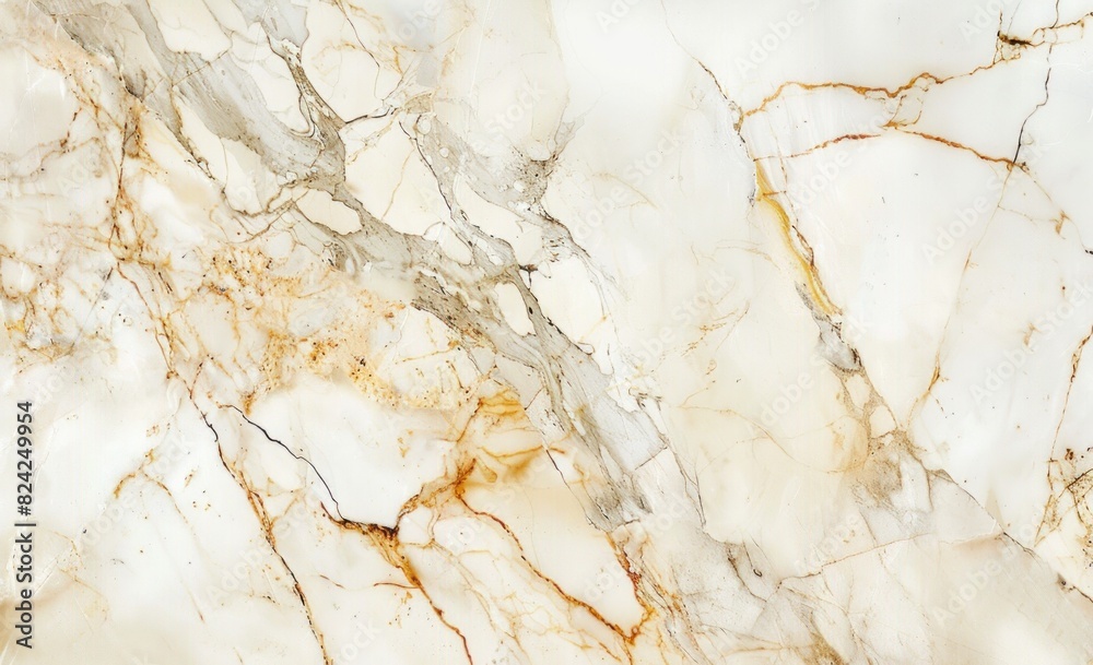 Naklejka premium White Beige Marble Texture Background, White marble setbacks and beige marble textures create an elegant background for design projects