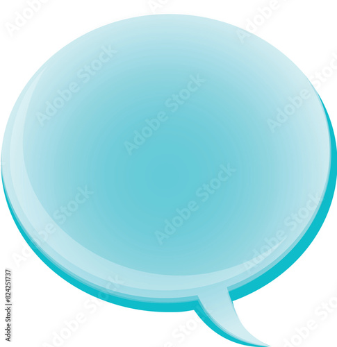 Blue speech bubble