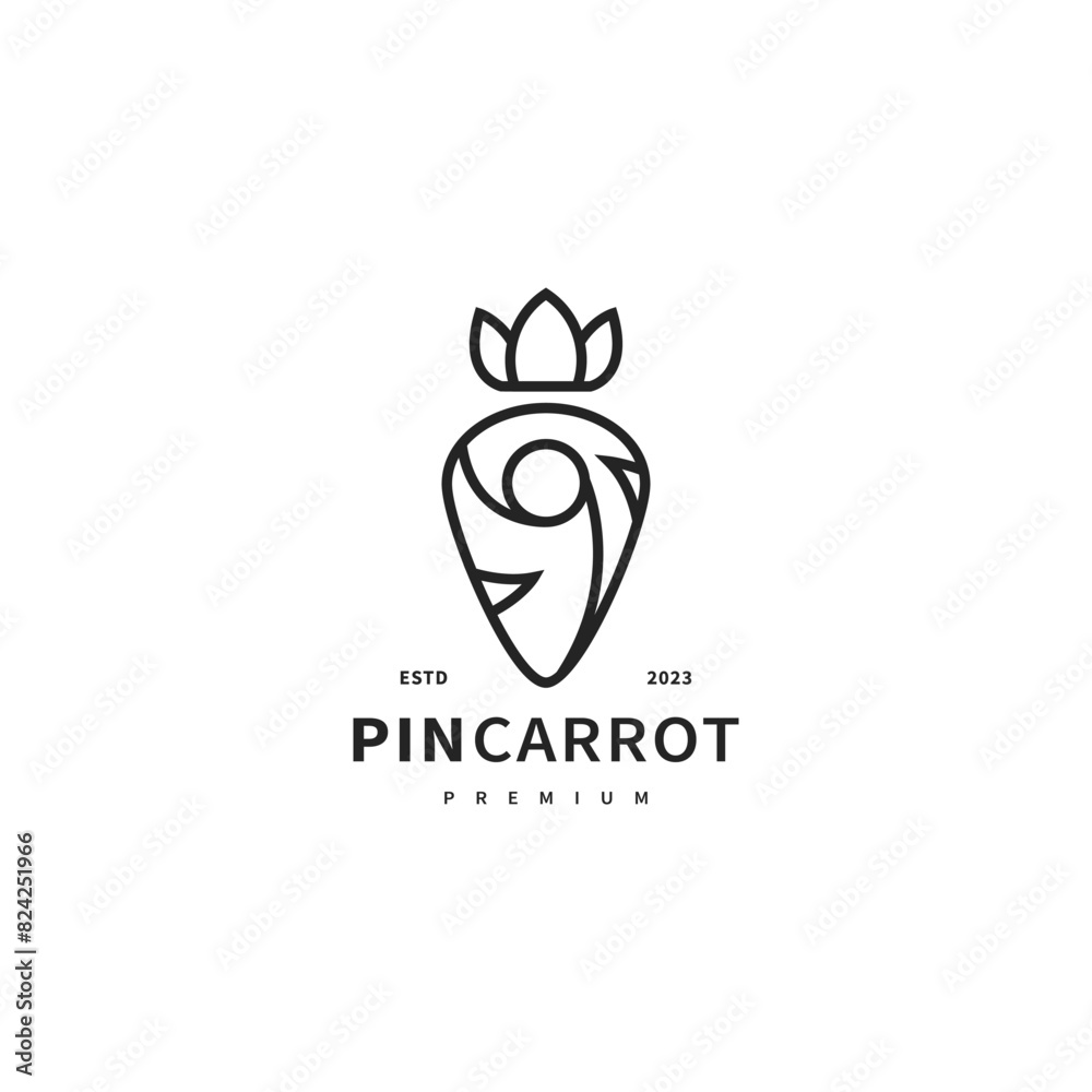 carrota vector icon logo design illustration 8