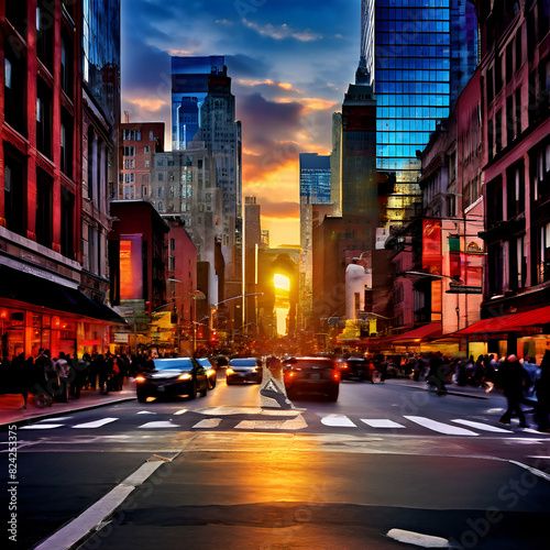 City Pulse: Vibrant Urban Life and Architecture