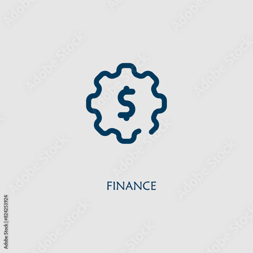 Vector graphic of a dollar sign icon, illustration sign and symbol for finance and profitability