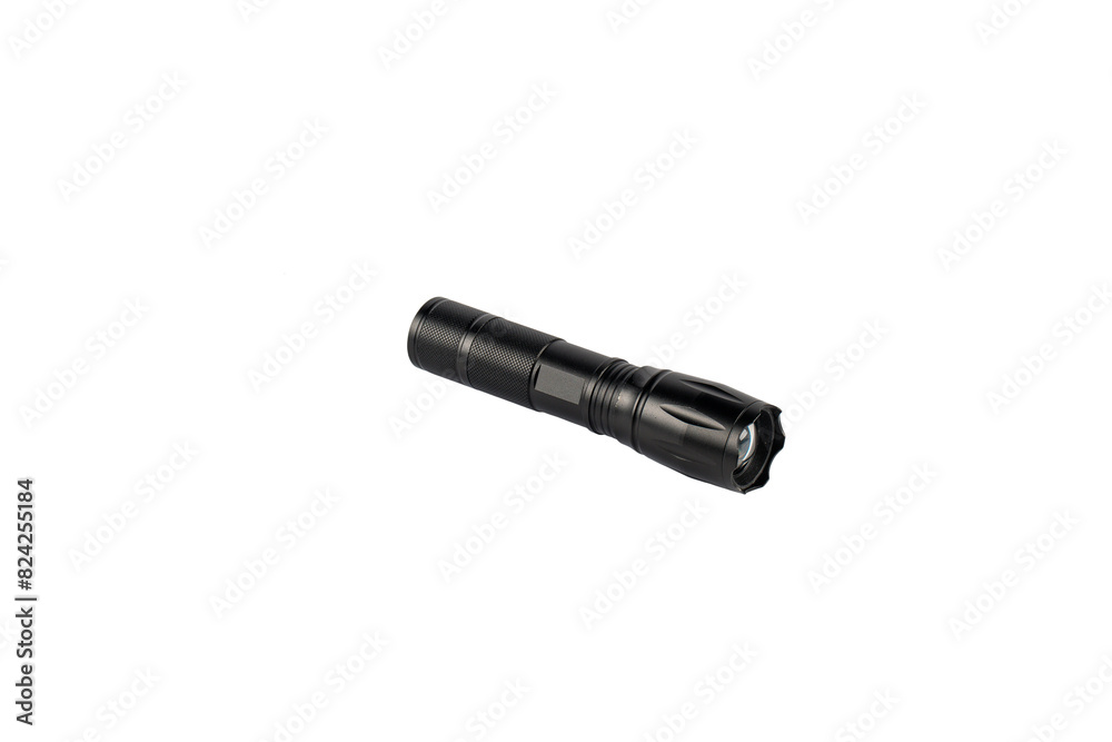Electric LED torch flashlight isolated on a transparent background Electric LED torch flashlight isolated on a transparent background