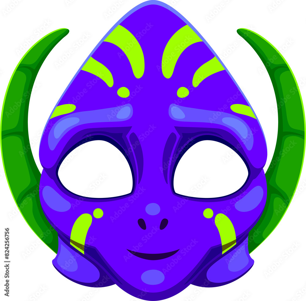 Photo booth alien monster cartoon face mask Photo booth alien monster cartoon face mask